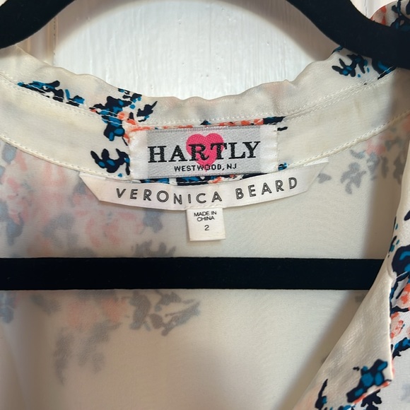 Veronica Beard midi silk button down dresss - Picture 2 of 8